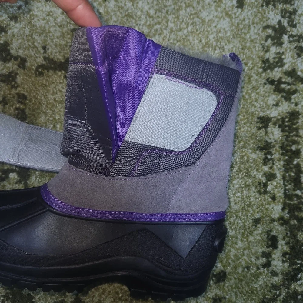 Weather Proof‎ Since 1948 Duck Snow Boots Size 7 M Gray Purple